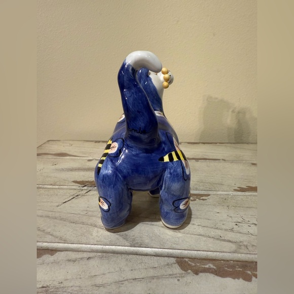 Vintage Whimsiclay Bees Cat By Amy Lacombe, Hand Painted, Annaco Creations, 2002 - Picture 4 of 9